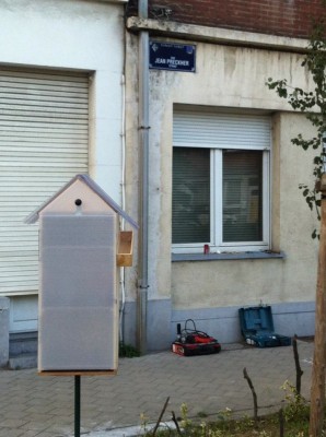 book box du Pont de Luttreconçue et  réalisée par les enfants du quartier!